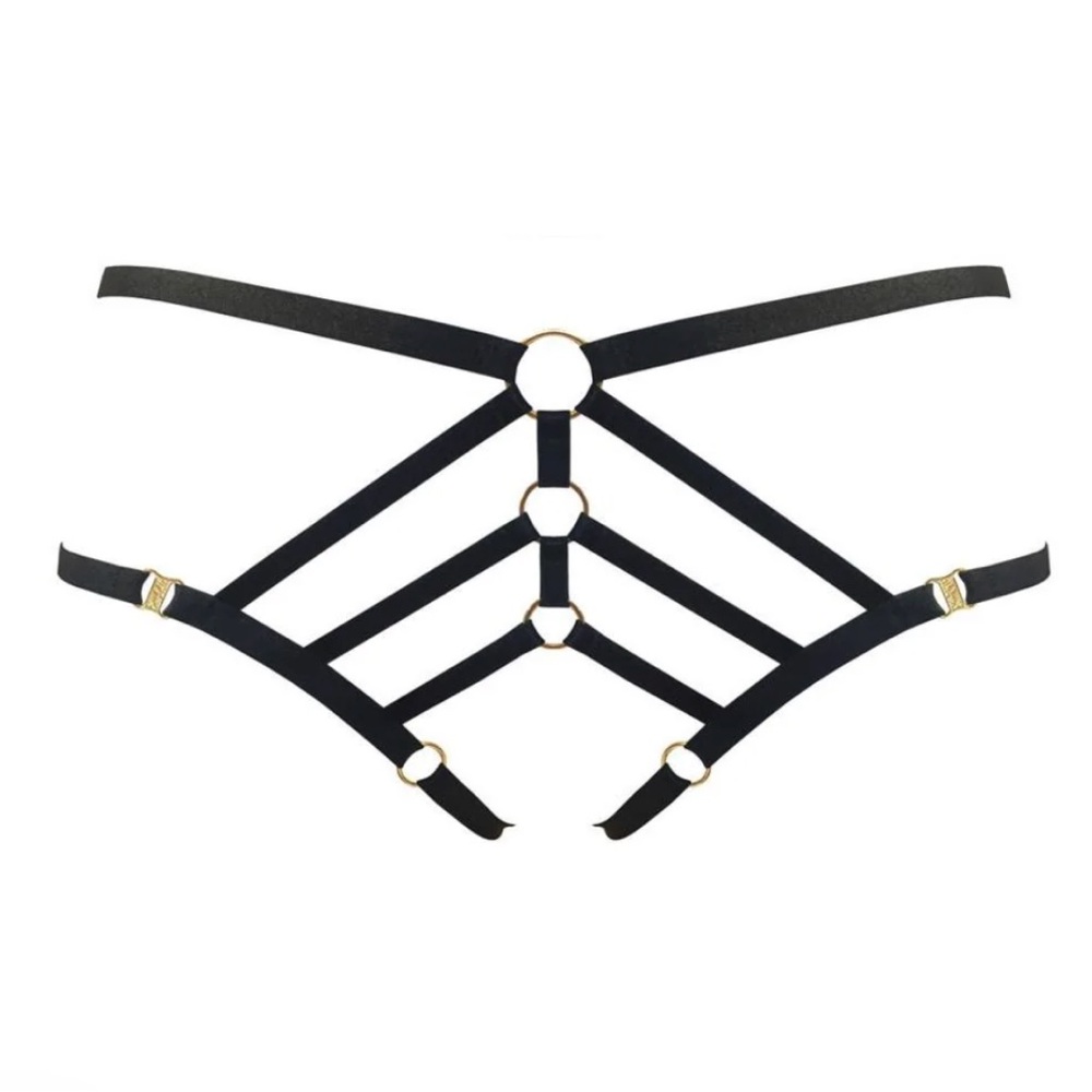 Bordelle Art Deco Ouvert Strap Briefs